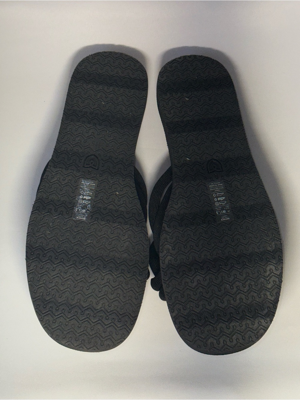 Rothy's The Summer Sandal Black Braided Knotted Slide Sandals Size 11 NWOT - Picture 5 of 6